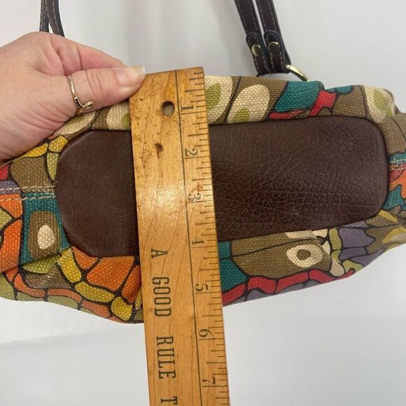 Relic Womens Shoulder Bag Hobo Zip Closure Double Strap Multicolor Butterfly - Picture 11 of 15